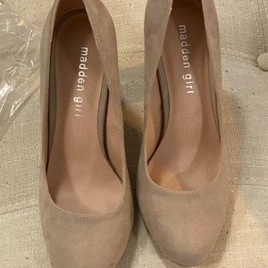Brand new Madden girl suede high heels